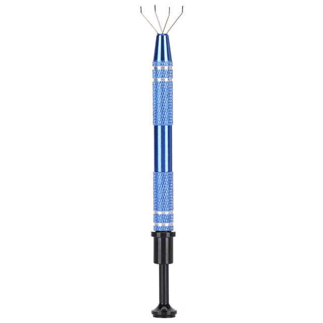 Jewelry Grabber, Jewelry Pliers 4-Prong Tweezers, Watch Repair Tools Beads Catcher Adjustable Crafts Tool Rust-Proof for Hand-Made Watch Maintenance