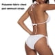 thumbnail image 4 of Traje de baño de dos piezas para mujer, traje de baño sexy con cuello halter y tiras, conjunto de bikini de triángulo, traje de baño de color sólido dividido, tejido de poliéster sensual, 4 of 8