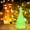 D, variant on BGZLEU 10CM Lighted Glass Christmas Tree Figurine, Light-Up Mercury Glass Christmas Tree,Tabletop Display Figurine with LED Lights for Centerpieces Window Tabletop Mantel