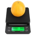 thumbnail image 3 of Pour Over Coffee Scale Timer Digital Pour Over Coffee Scale with Timer Silicone Mat Clear Display Function Keys Specifications Portable Electronic Food Weighing Scale Timing, 3 of 7