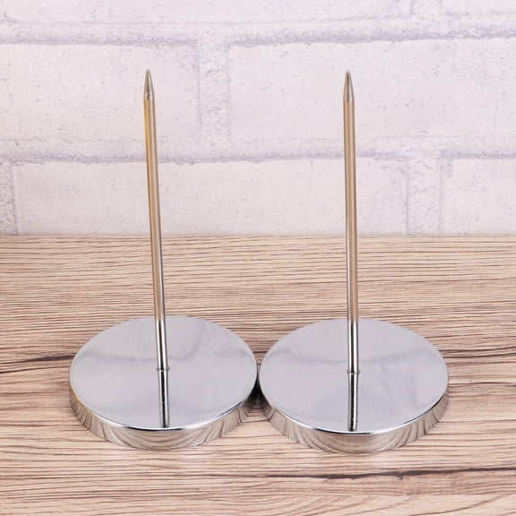 TAILTOSS 5Pcs Stainless Steel Holder for Restaurant Order Ticket Holder Silver 13.7x5.1x0.3in