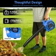 thumbnail image 2 of YILIFEIDA Gas Leaf Blower for Yard, 25.4CC 2-Stroke Gas Powered Leaf Blower Commercial Handheld Grass Lawn Garden Dust Blowing Cleaning Tool 7500Rpm, Blue, 2 of 8