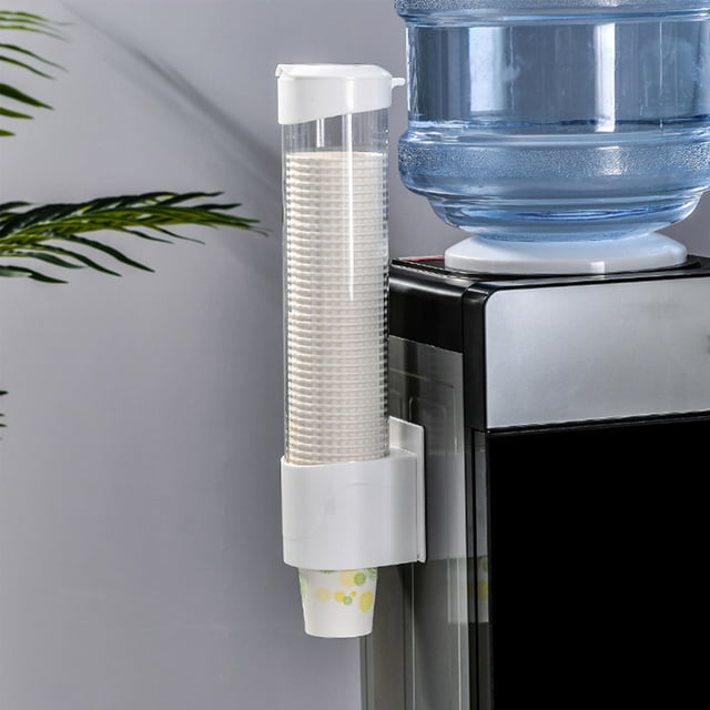 RKSTN Support de Rangement Distributeur d'Eau Suspendable Distributeur d'Eau en Plastique Gobelet Jetable avec Montage Adhésif Gobelets en Papier Fournitures de Fête d'Halloween, 2.95 Po, 70 Gobelets