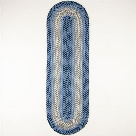 Rhody Rug TR12R024X120 2 x 10 ft. Twin River Runner Rug, Blue & Multi Color