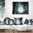 thumbnail image 3 of Designart Dense Rain Forest At Sunrise - Landscape Printed Throw Pillow - 16x16, 3 of 4