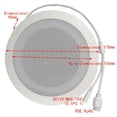 thumbnail image 4 of 10W Network IP Public Address System Audio ABS Ceiling Speaker POE or DC12V, 4 of 5