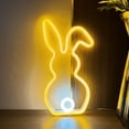 thumbnail image 4 of Easter LED Bunny Night Light USB Powered Spring Party Rabbit Neon Lamp Holiday Decoration for Kids, 4 of 9