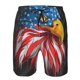 thumbnail image 3 of Fotbe Eagle Head With American Flag Trajes de Baño Estampados para Hombre, Shorts de Verano de Secado Rápido, Ropa de Playa, Bañadores-X-Large, 3 of 6