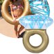 thumbnail image 3 of Tumbona inflable plegable y divertida para la playa y la natación con forma de diamante brillante, 3 of 8