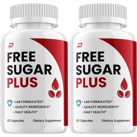 Free Sugar Plus Capsules – Free SugarPlus Natural Blend Glycogen Support, 2 Pack, 120 Capsules