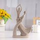 thumbnail image 5 of Sandstone Couple Home Living Room Decor Valentine's Gifts Resin Crafts Stone Accent Table End Coffee Table Living Room Furniture Bedroom Office Decor Home Decor, Stone Accent Table, Resin, 5 of 5