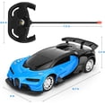 thumbnail image 4 of Coche eléctrico a control remoto HUOGUO a escala 1/24 para niños, azul, 4 of 5