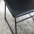 thumbnail image 6 of Worthington Faux Leather Black Dining Chairs by River Street Designs, Set of 2, 6 of 23