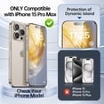 thumbnail image 2 of Protector de pantalla de privacidad SYNCWIRE para iPhone 15 Pro Max, paquete de 2, 2 of 7