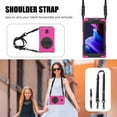 thumbnail image 6 of XYX Case for Samsung Galaxy Tab Active3 8.0 inch SM-T575 with 360 Degree Rotating, Hand Strap, Shoulder Strap, Rose, 6 of 7