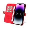 thumbnail image 4 of Dteck for Apple iPhone 14 Pro Max Wallet Case with RFID Blocking Credit Card Holder, Flip Folio Book PU Leather Phone Shockproof Cover Women Men, Red, 4 of 7