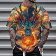 thumbnail image 2 of Men's T Shirt Summer Short Sleeve T Shirt Top Animal Themed Shirt Graphic Shirt Tops Men Mens Shorts Mens A Shirts Tee Shirt for Men Mens T Shirt Tee Shirts Mens Men's Graphic T Shirts Journey T Shirt, 2 of 4