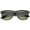 Shiny Black / Grey-Gradient, variant on sunglassLA Unisex Classic Wide Temples Neutral-Hued Square Lens Horn Rimmed Sunglasses (Shiny Tortoise / Amber) - 54mm