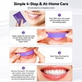 thumbnail image 4 of Gentle Daily Purple Teeth Whitening Strips, Enamel-Safe No Peroxide Strips for Sensitive Teeth, Remove Coffee & Tea Stains for Home & Travel.(14 pieces), 4 of 8