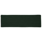 Colonial Mills Simply Home Solid - Machine Washable Stair Treads Dark Green 8"x28" (SET 13)
