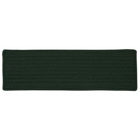 Colonial Mills Simply Home Solid - Machine Washable Stair Treads Dark Green 8"x28" (SET 13)