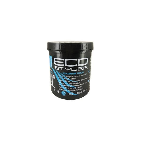 Eco Styling Gel Black Super Protein Black 001246 32oz