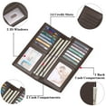 thumbnail image 5 of FALAN MULE Wallet for Men Genuine Leather RFID Blocking Slim Wallet with Long Bifold Credit Card Holder for Men, 5 of 7