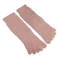 thumbnail image 7 of Unique Bargains Pair Full Finger Five Toe Socks Unisex Non Slip Daily Fit Finger Socks Pink, 7 of 7