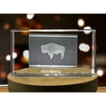 thumbnail image 4 of Wyoming 3D Engraved Crystal 3D Engraved Crystal Keepsake/Gift/Decor/Collectible/Souvenir, 4 of 7