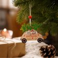 thumbnail image 2 of DefiDgd Wooden Car Christmas Hanging Ornament,Painted Wood Hanging Decor for Christmas Tree Mantel Wall Window Holiday Party Home Display, 2 of 6