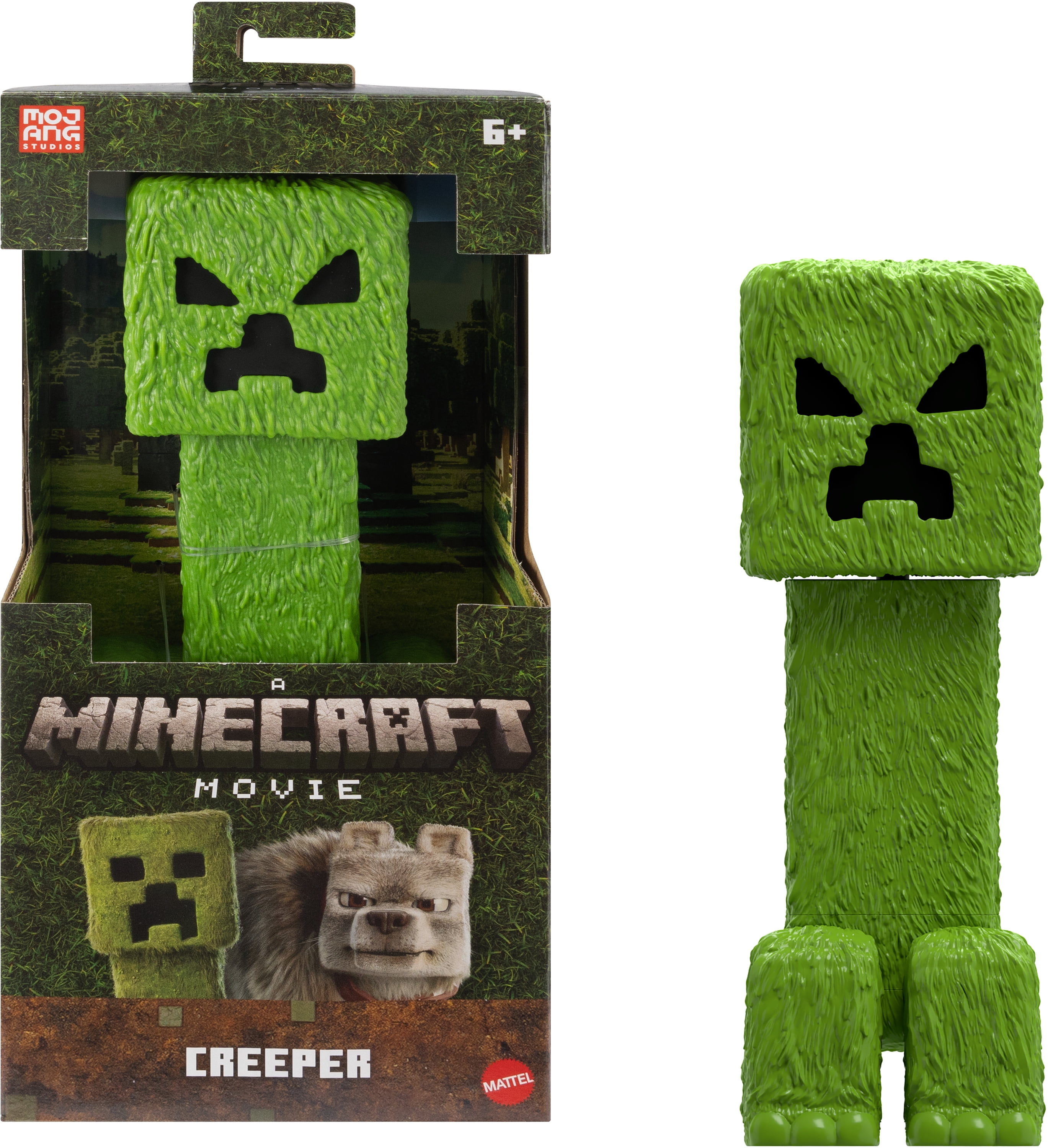 Minecraft Creeper Large-Scale Action Figure, 12-inch Character Collectible Inspired by the Movie