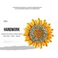 thumbnail image 4 of Uinagy Sunflower Diamond Brooch, 4 of 7