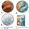 thumbnail image 3 of Designart "Beach Photo Oceanic flow IV" Nautical & Beach Floater Framed Wall Art Print, 3 of 7