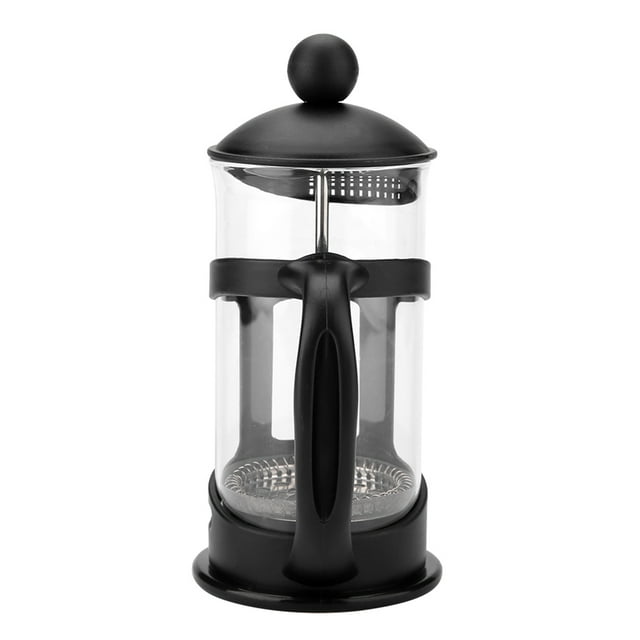 Cafetera prensa de vidrio portátil de acero inoxidable Jadeshay Cafetera prensa Émbolo A