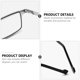 thumbnail image 2 of EeaseMX 1 par de gafas de lectura plegables compactas con bloqueo de luz azul (+2,5), 2 of 8