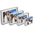 thumbnail image 2 of The acrylic MAGNET FRAME with Metallic Silver edge by Canetti - 2.5x3.5, 2 of 2