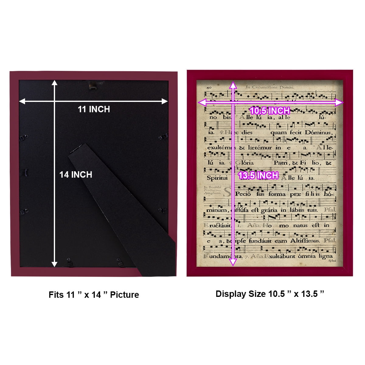 Vellum Songbook II -Framed Print w/glass-Cherry Red