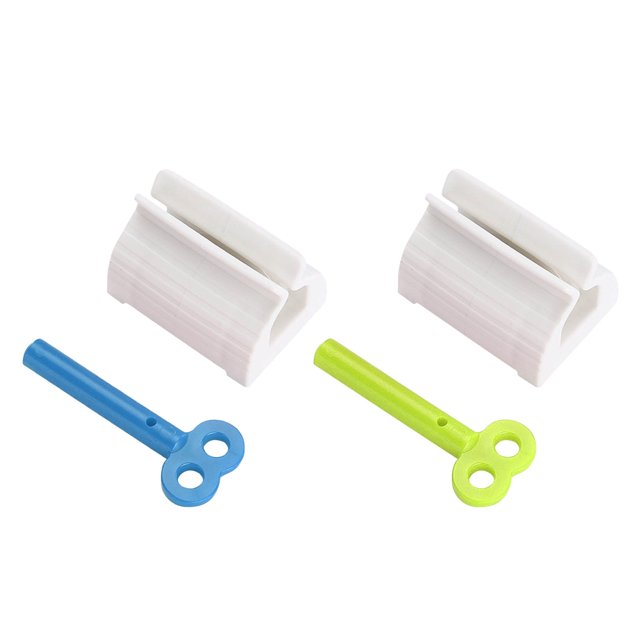 Fiudx Ofertas y liquidaciones Tubo de plástico para pasta de dientes, dispensador fácil de pasta de dientes, manual, giratorio, suministros para baño