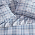 thumbnail image 4 of Laura Ashley - Flannel Sheets Queen Size, Anti-Pilling & Wrinkle Resistant Cotton, Touchably Soft for All-Season Comfort Bed with Matching Pillowcases Fitted Sheet (Mulholland Plaid Blue), 4 of 4