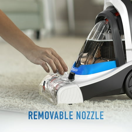 Hoover - PowerDash Corded Upright Deep Cleaner - White/Blue