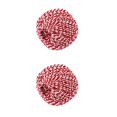 thumbnail image 1 of bedienty Cotton Thread Weave Socks Multipurpose Practicing Prop Teaching Tool Sewing Rope Handicraft Knitting Supply DIY Ropes red + white 2Set, 1 of 6