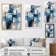 thumbnail image 4 of Designart "Cubism Shapes In Cerulean" Abstract Shapes Canvas Prints, 4 of 7