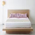 thumbnail image 6 of Yayeee Pillowcase Queen Size Set of 2 Satin Wrinkle Resistant Envelope Pillow Case, Pastel Pink Marble Pattern, 6 of 8