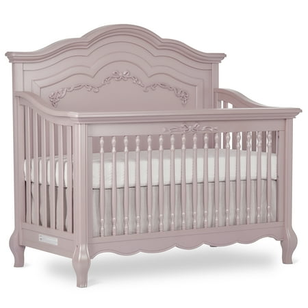 UPC: 0617629821253 | Evolur Aurora 5-in-1 Convertible Crib  Dusty Rose