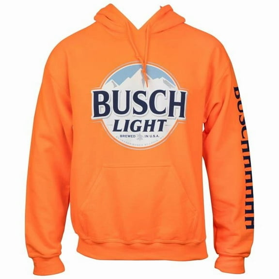 Busch  Light Hunter Orange Hoodie, Medium