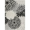 thumbnail image 1 of Tapis d'Intérieur et d'Extérieur 4 x 6 Pi. Noir Gris Blanc, 1 of 1