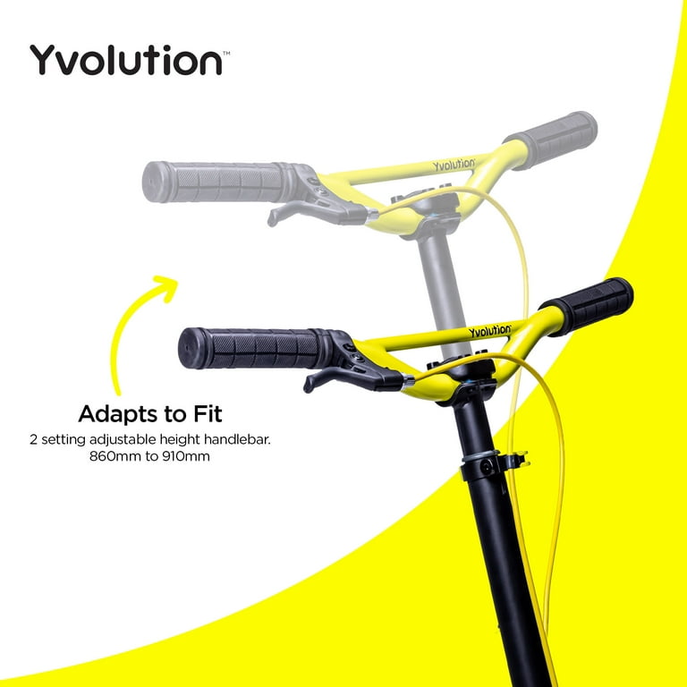 Yvolution Y Fliker Pro Kids Drift Scooter 3-Wheels 7+ Black