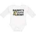 thumbnail image 3 of Inktastic Daddy's Fishing Buddy Boys Long Sleeve Baby Bodysuit, 3 of 5