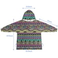 thumbnail image 7 of Colorful Ethnic Pattern Blanket Hoodies for Kids 6-13YR Oversize Wearable Blanket Hoodies for Boys Girls Teens, 7 of 7