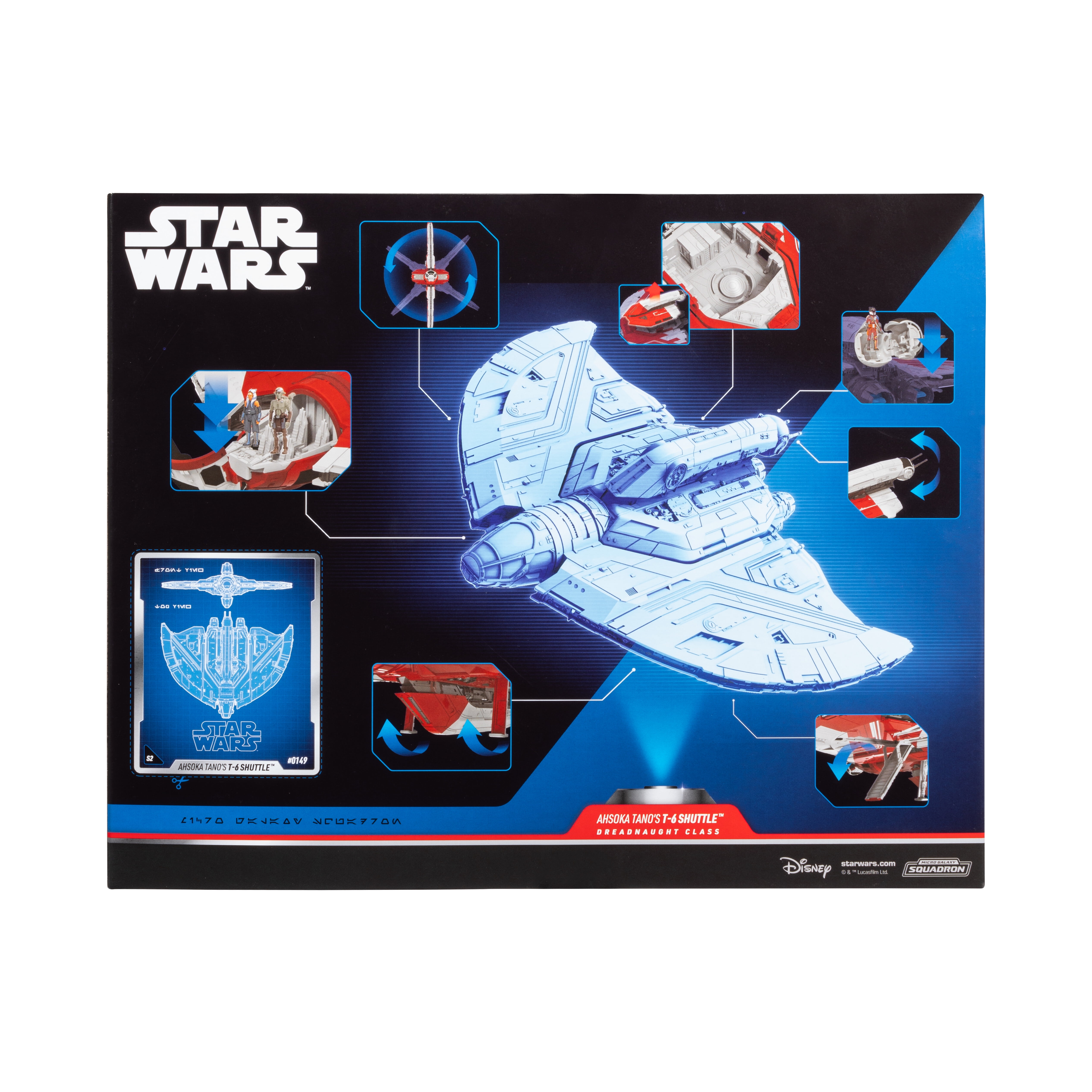 STAR WARS Micro Galaxy Squadron Ahsoka Tano's T-6 Jedi